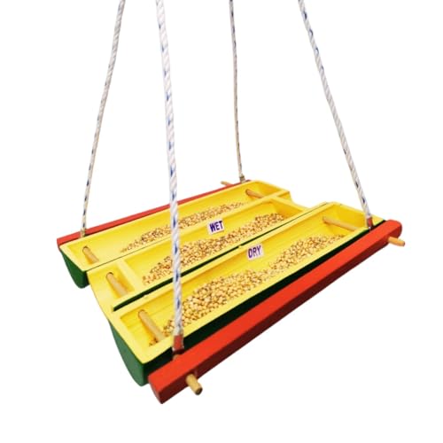Bamboo Bird Feeder by Areva Farms | hanging for balcony grill | Perfect for Balcony, Garden, or Outdoor Use
