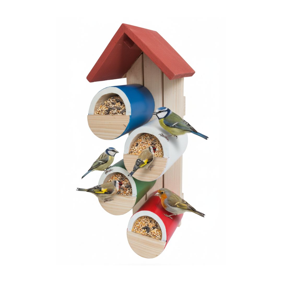 Pocket Bird House Feeder | Wall-Mounted Wooden Birdhouse | Balcony, Garden & Home Décor | Eco-Friendly Gift for Nature Lovers