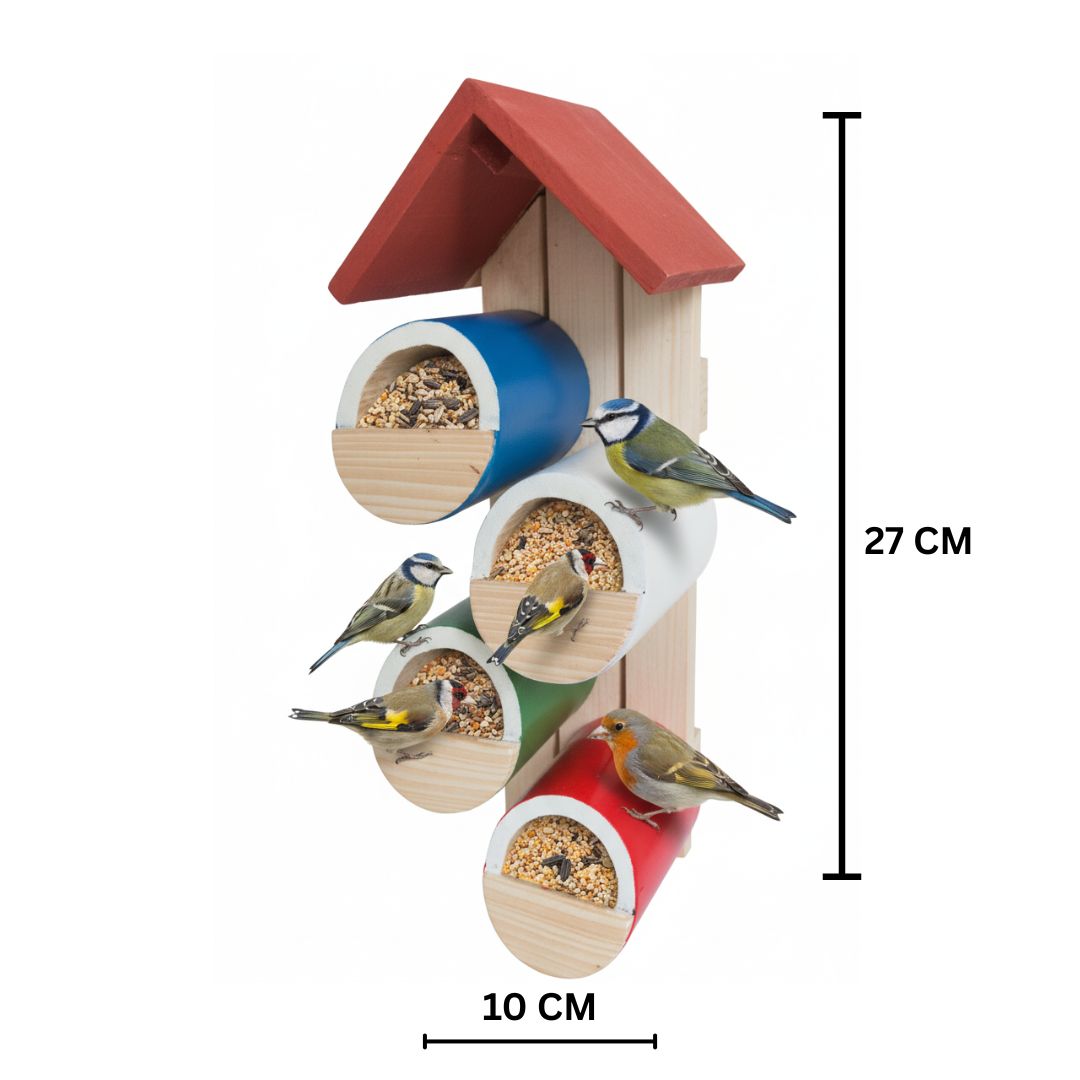 Pocket Bird House Feeder | Wall-Mounted Wooden Birdhouse | Balcony, Garden & Home Décor | Eco-Friendly Gift for Nature Lovers