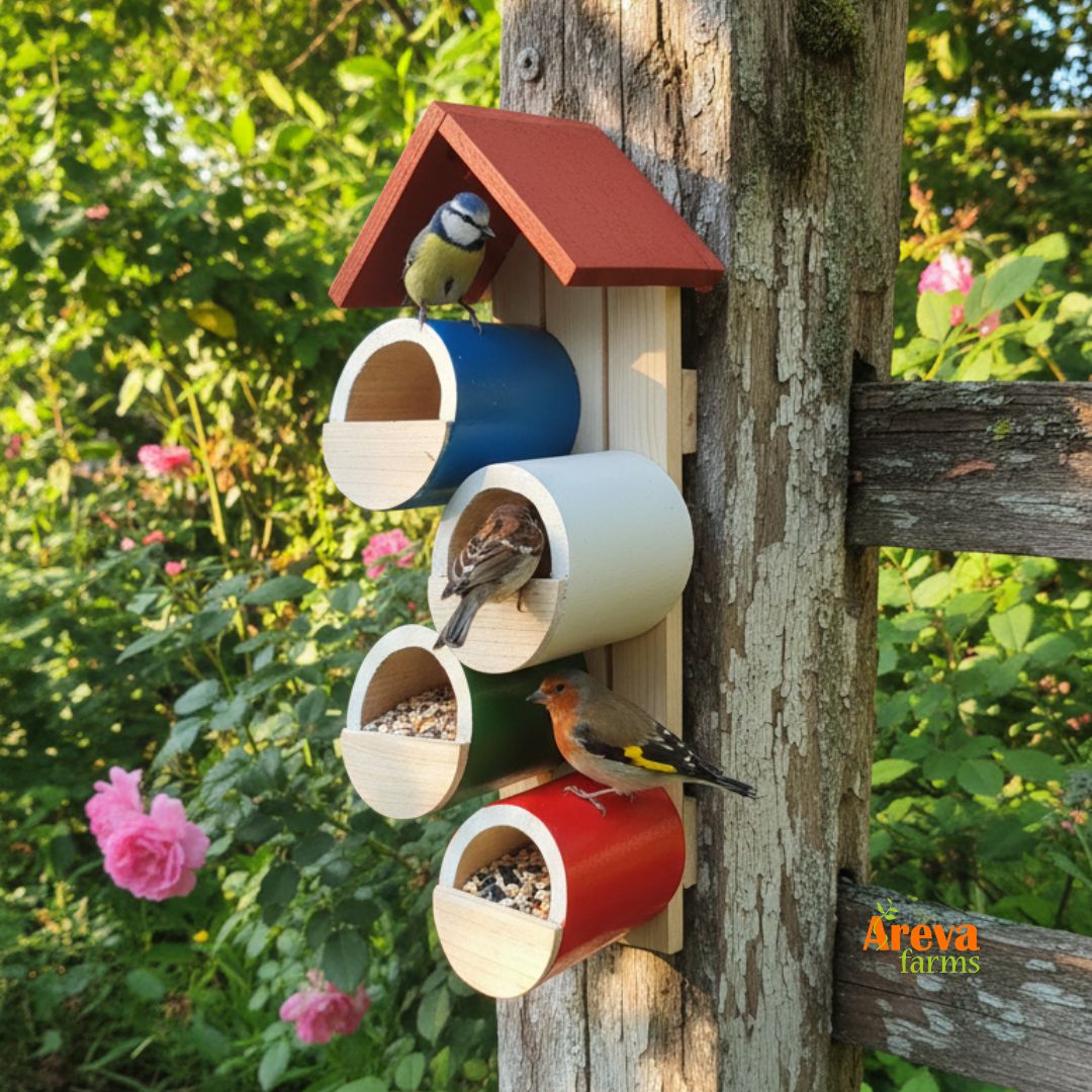 Pocket Bird House Feeder | Wall-Mounted Wooden Birdhouse | Balcony, Garden & Home Décor | Eco-Friendly Gift for Nature Lovers
