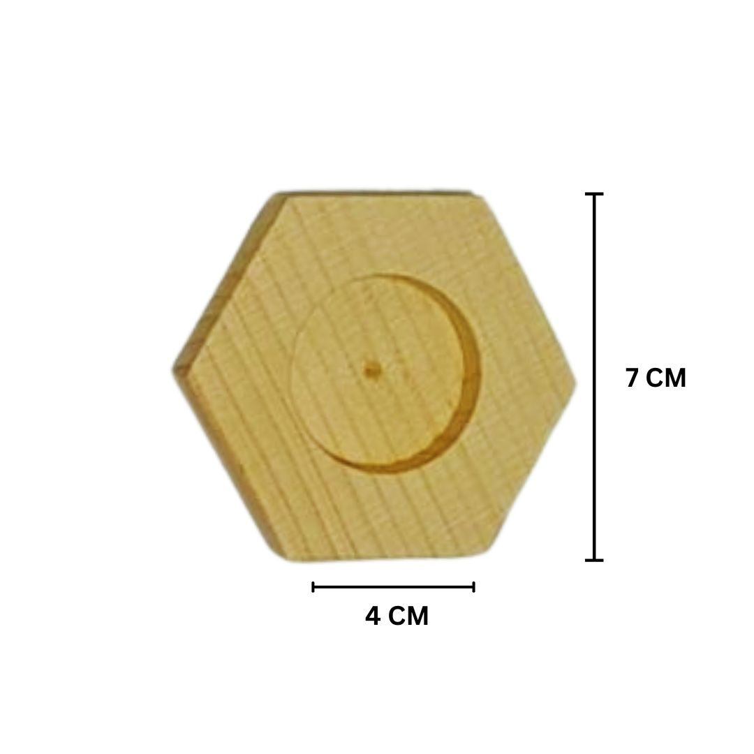 Eco-Friendly Tealight Candle Gift Set | 10 Scented Tealight Candles with 2 Free Hexagon Bamboo Candle Holders