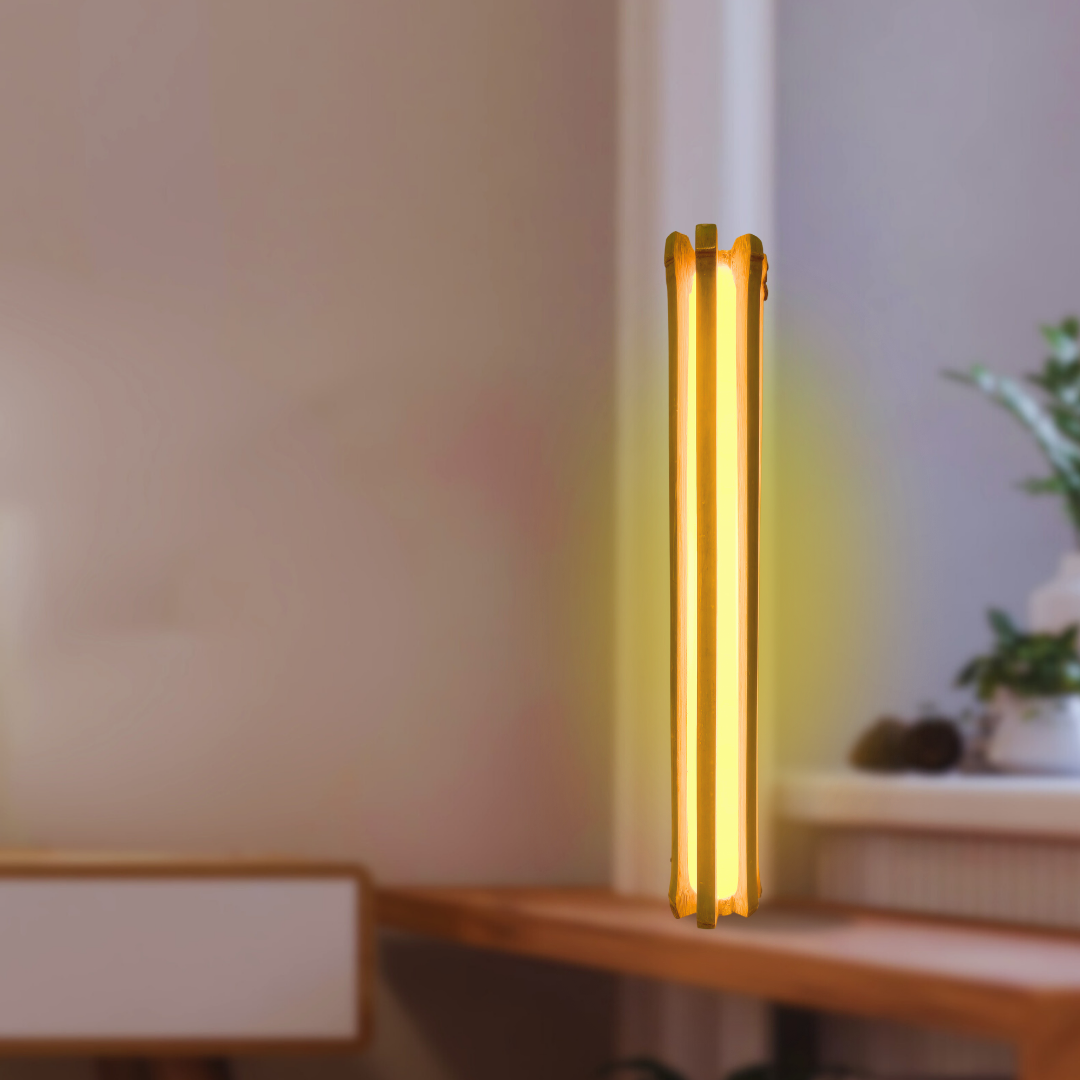 Eco-friendly Bamboo Tower Lamp