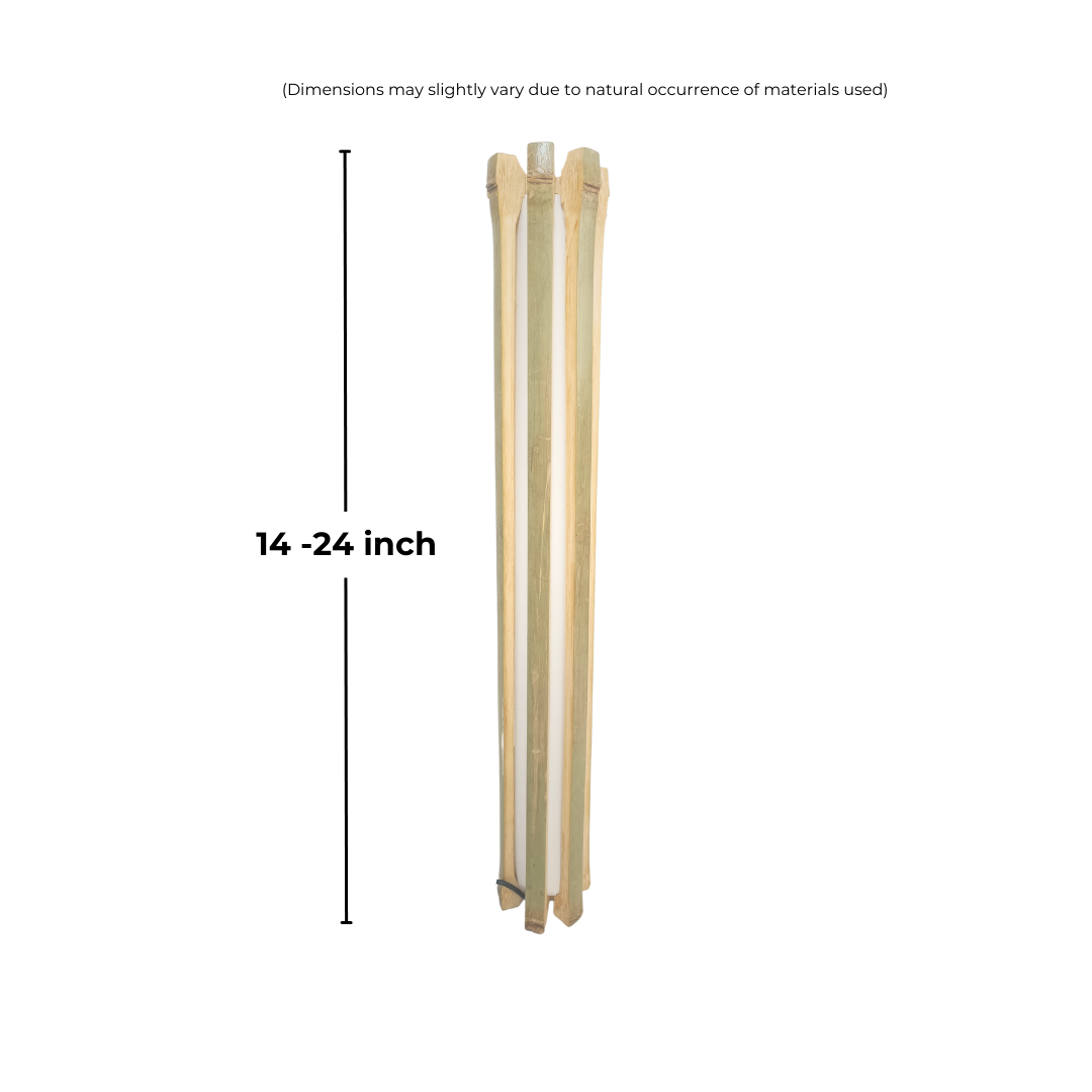 Eco-friendly Bamboo Tower Lamp